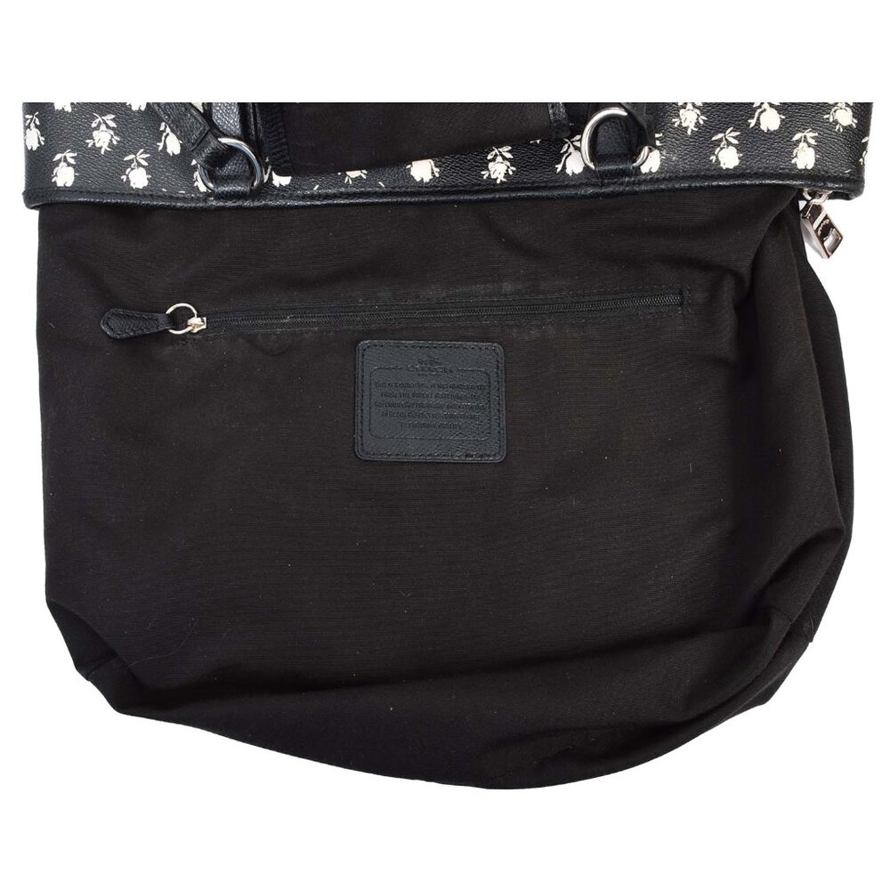 Coach Black and White Floral Tote - Picture 2 of 15